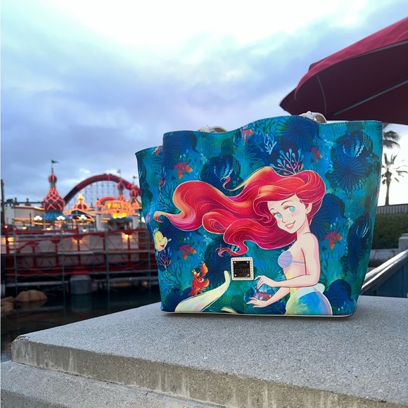 Disney Parks 2023 The Little Mermaid Ariel Tote Bag by Dooney Bourke